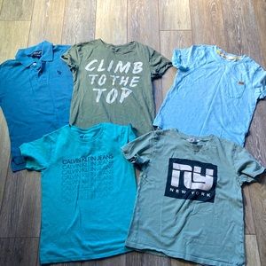 A set of boys t-shirts